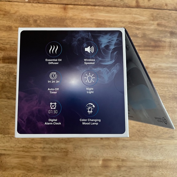 NEW Essential Oil Diffuser/ Bluetooth Speaker/ Digital Alarm Clock - Picture 4 of 6